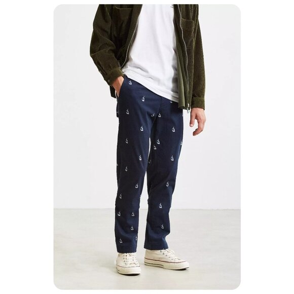 ! NWT Nautica x Urban Outfitters Navy Marine Bue SailBoat Chino Pants - Picture 1 of 12